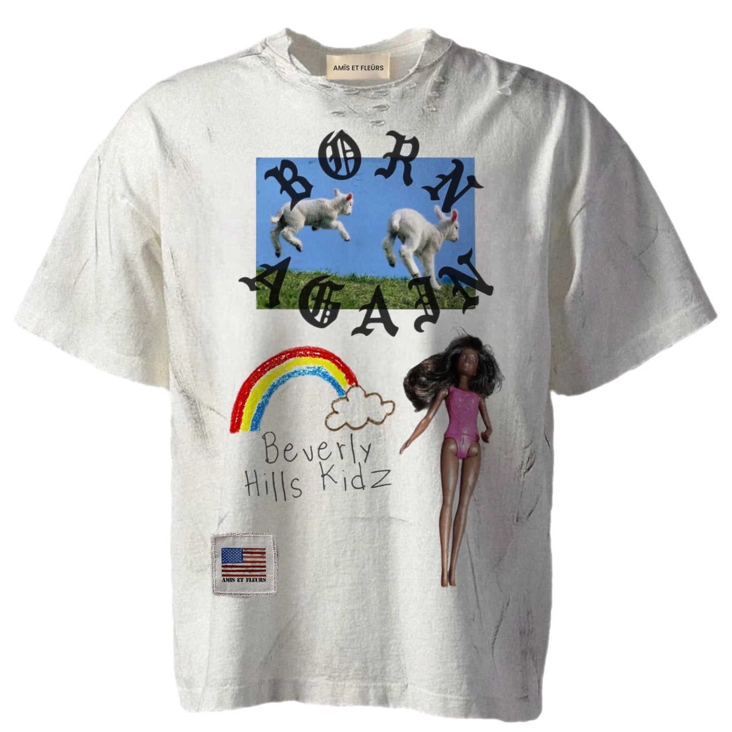 Amis Et Fleurs "Beverly Hills Kid" Tee