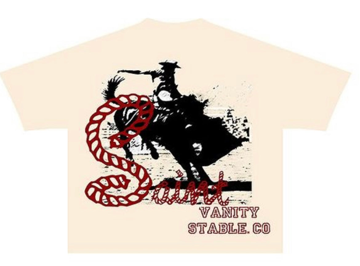 Saint Vanity Cream/Burgundy Stable Tee