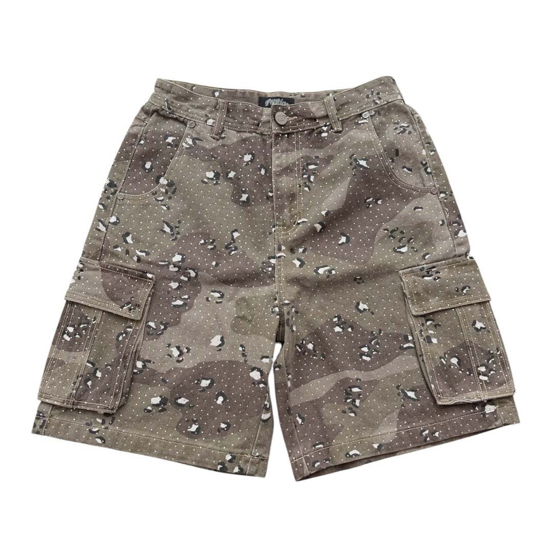 Prestige Camo Rhinestone Shorts
