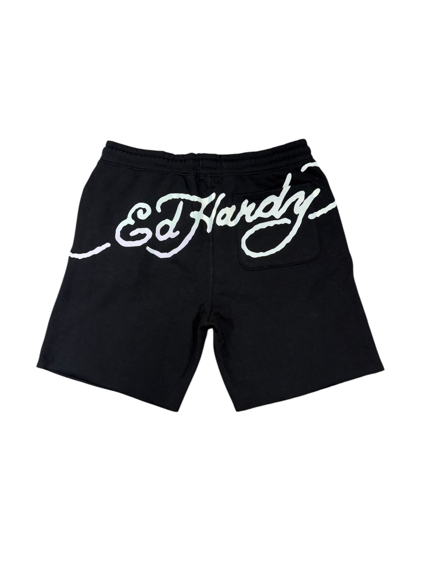 Ed Hardy Skull Fleece Shorts Black