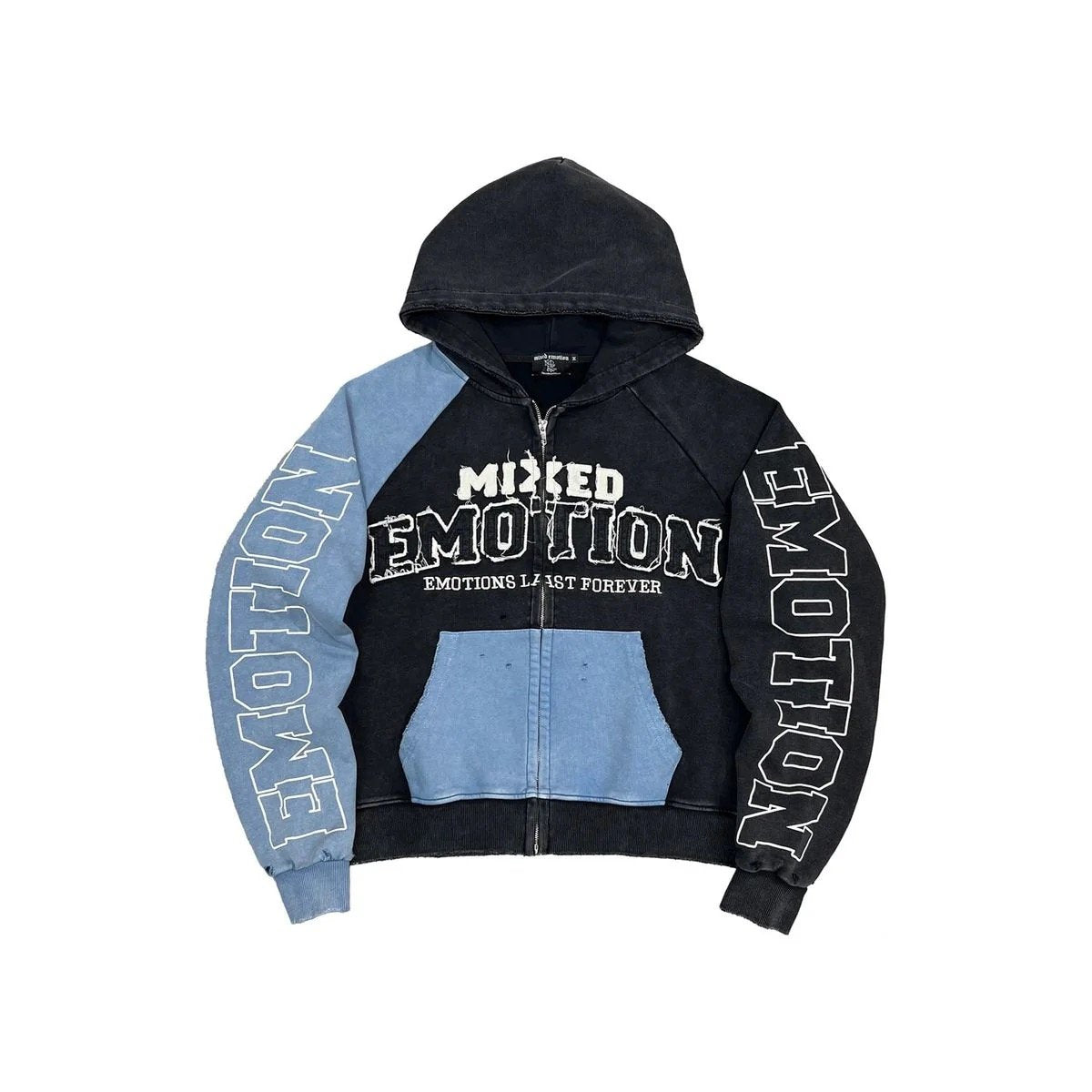 Mixed Emotion "Split Decision" Hoodie (Blue)