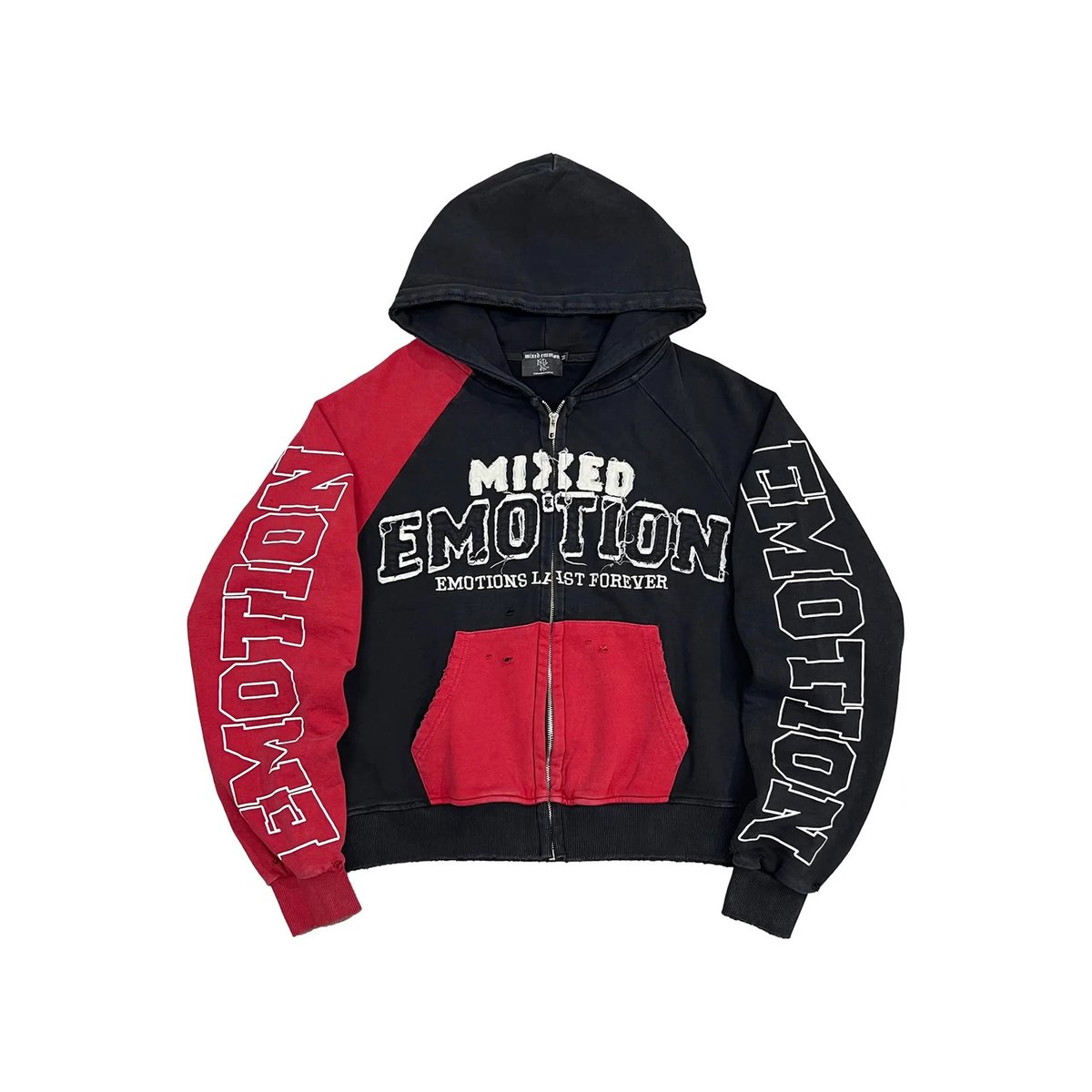 Mixed Emotion "Split Decision" Hoodie (Red)