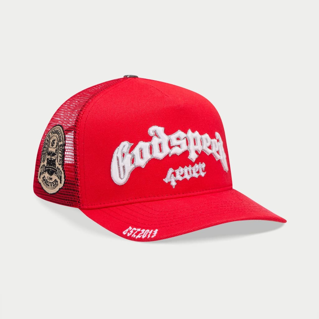 Godspeed Forever Trucker Hat (Cherry)