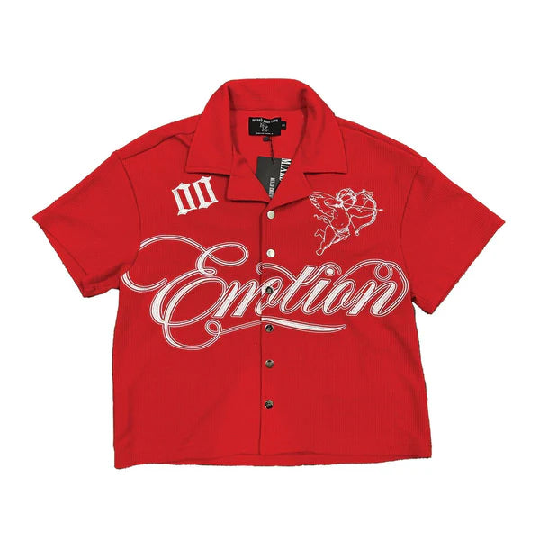 Mixed Emotion Signature Button Up (Red)