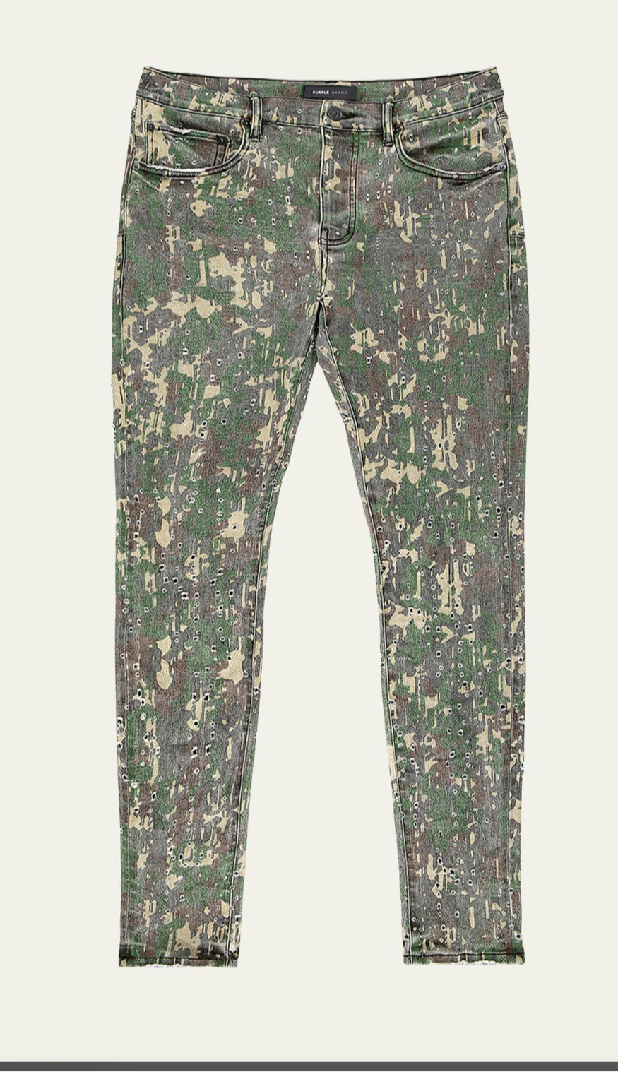 Purple Brand Militaire Buckshot Green Jeans