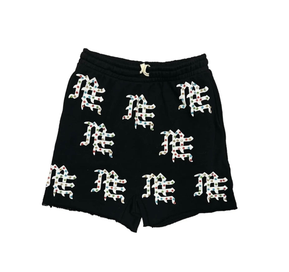 Mixed Emotion "ME" Logo Shorts (Black)
