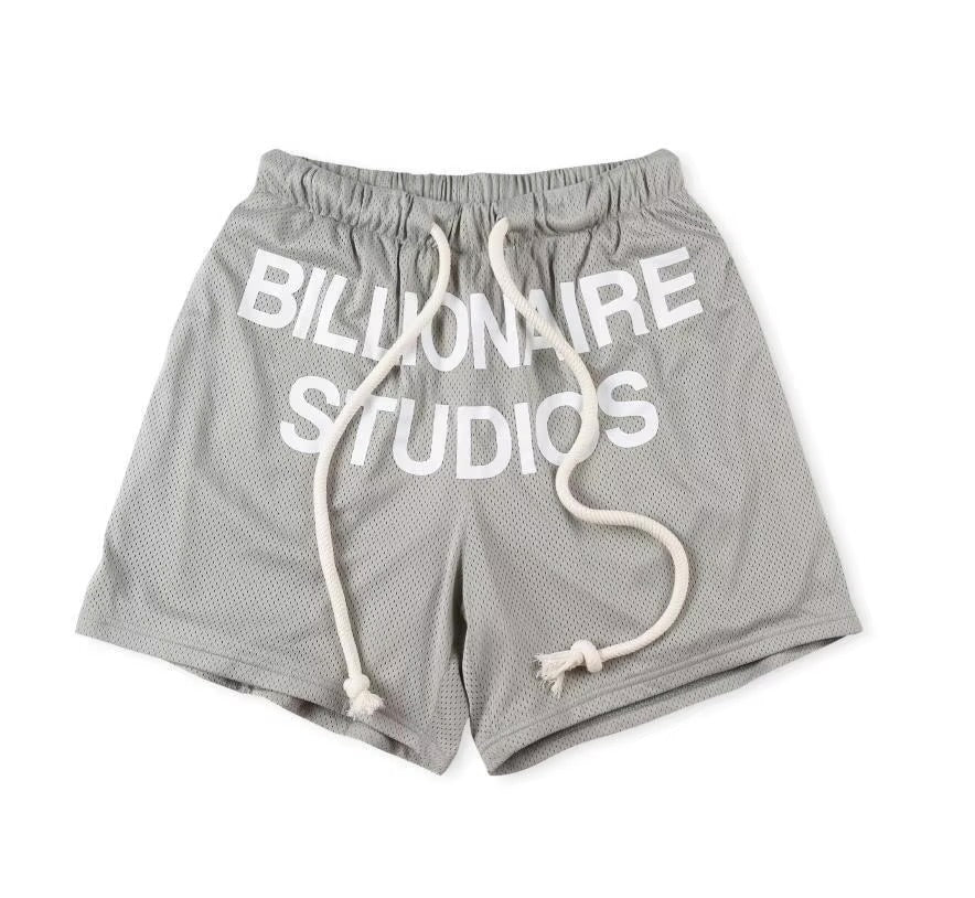 Billionaire Studios Foggy Bill Net Shorts Grey