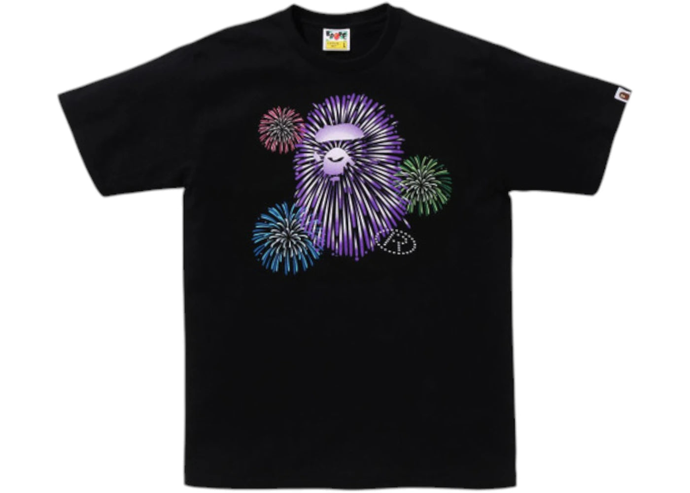 BAPE Ape Head Firework II Tee Black