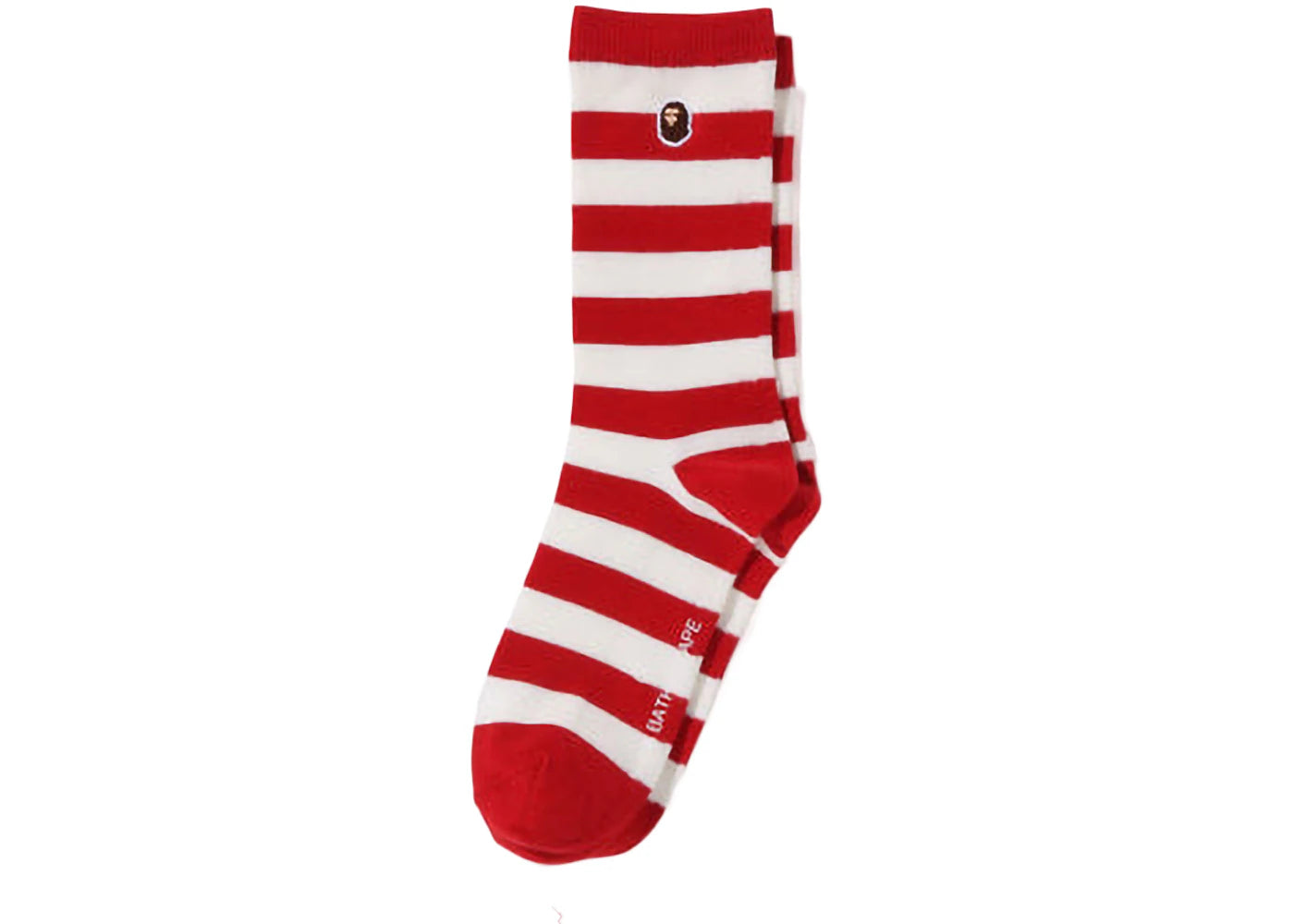 BAPE Ape Head One Point Hoop Socks Red