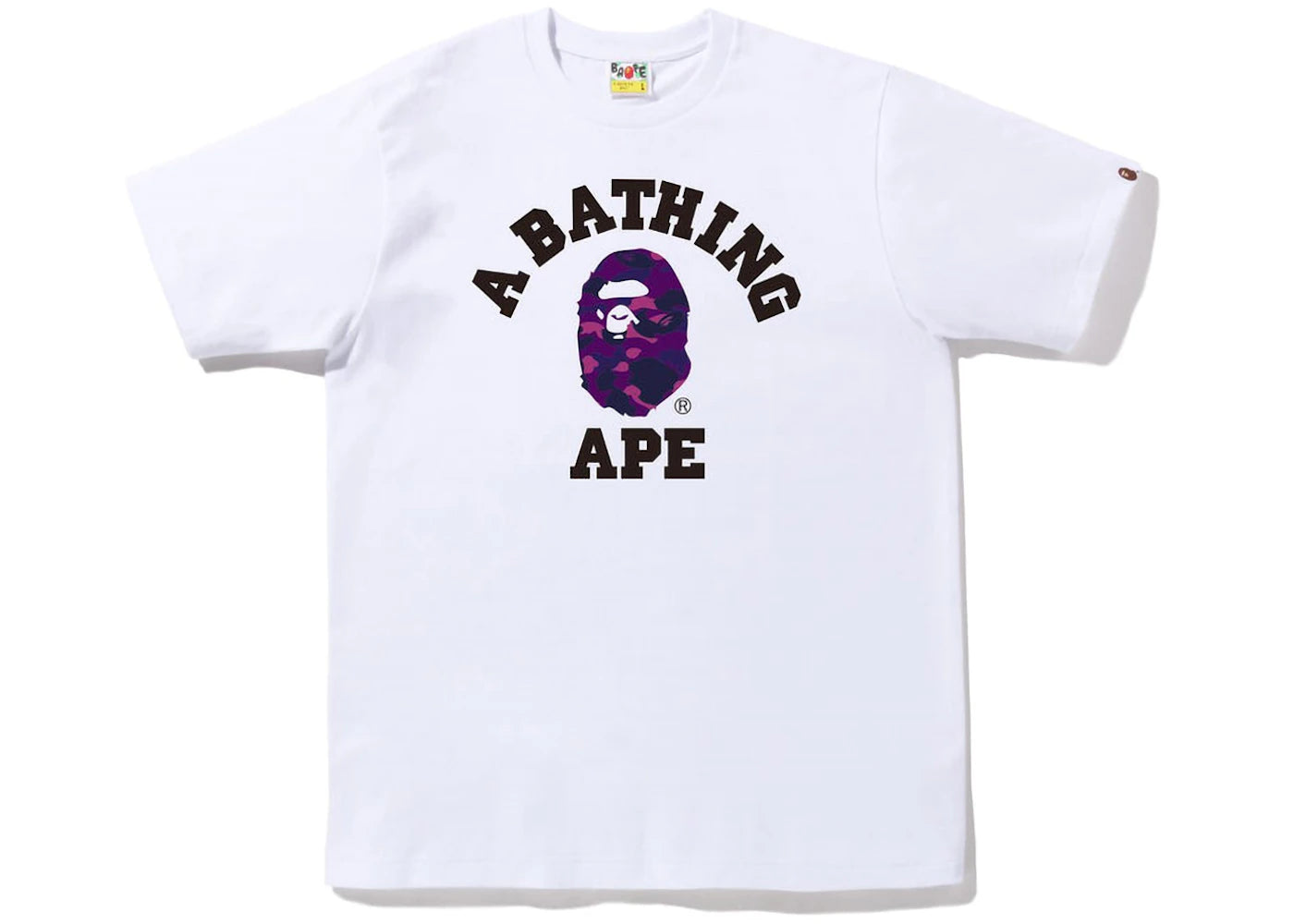 BAPE Color Camo College Tee (FW22) White Purple