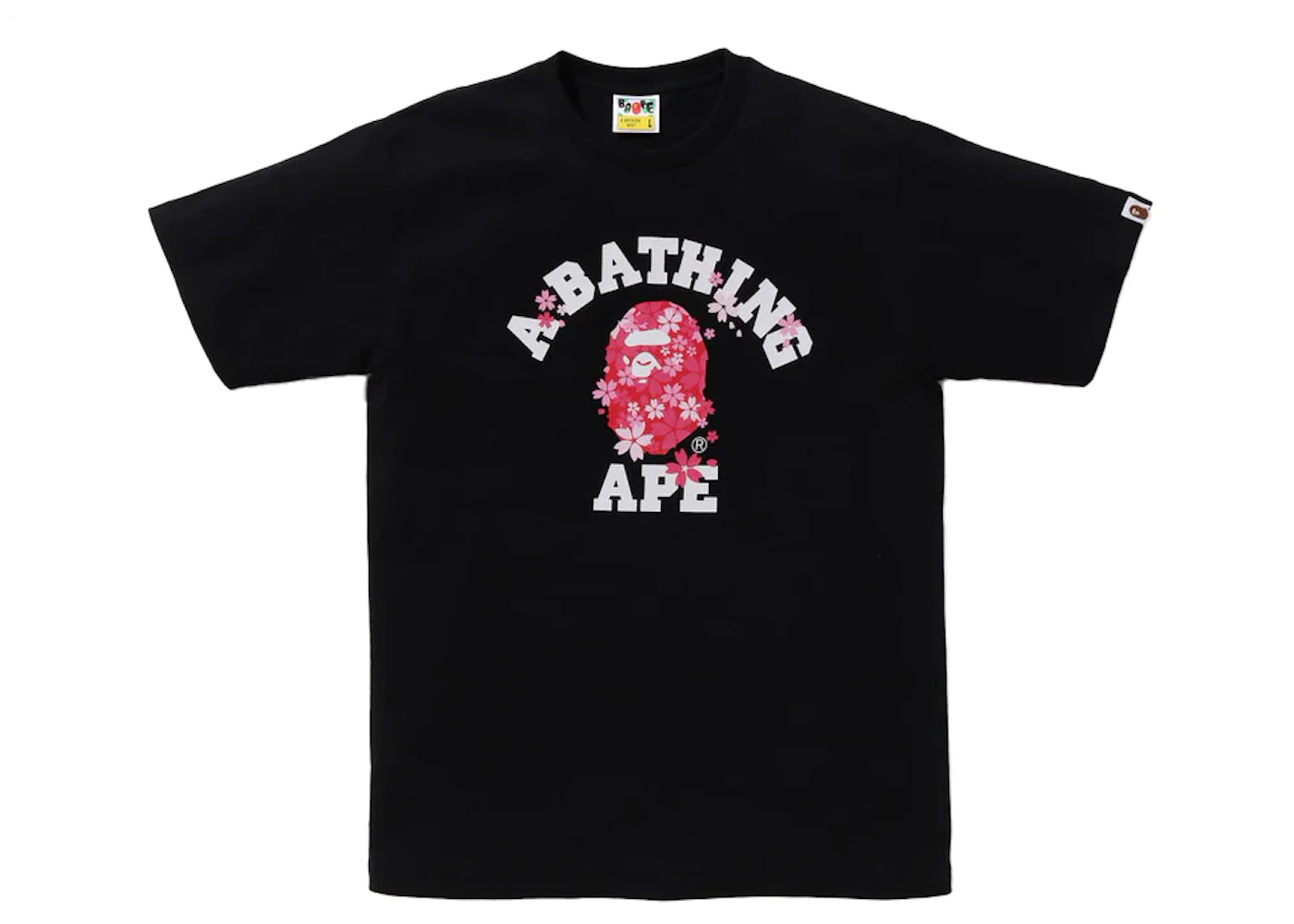 BAPE Sakura College Tee Black