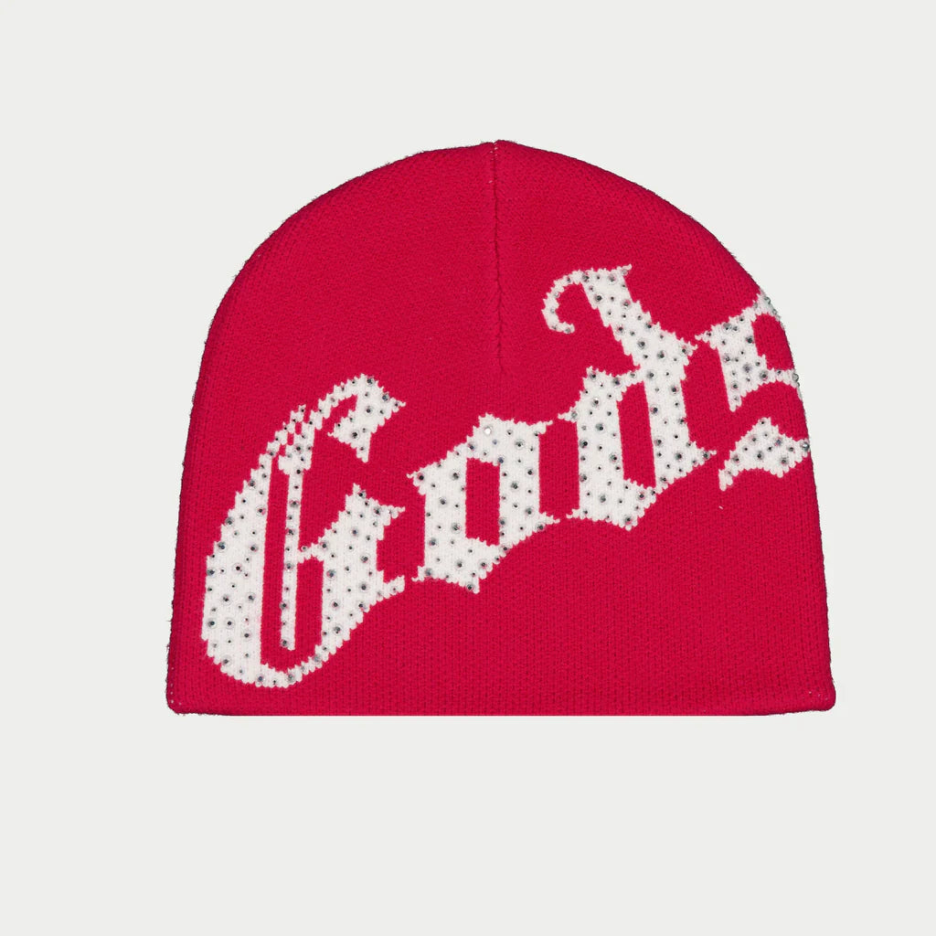 Godspeed OG Logo Studded Beanie (Red)
