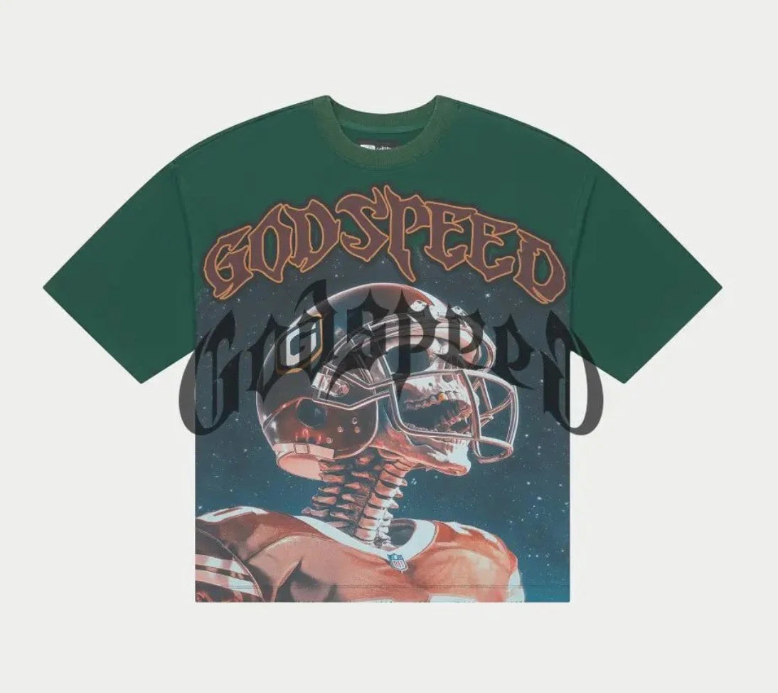 GodSpeed Morale Tee (Green Wash)