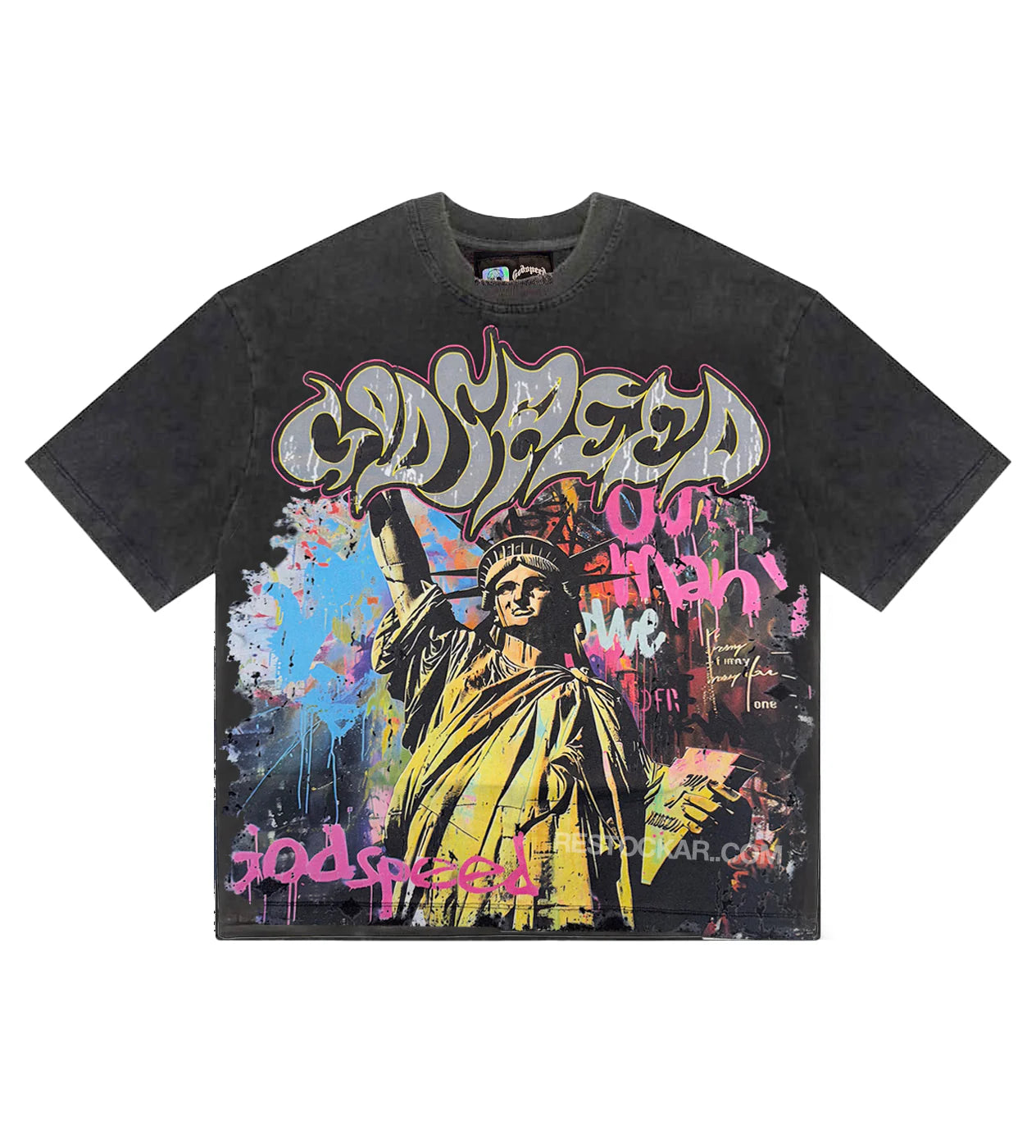 Godspeed Vandal Tee (Washed Grey)