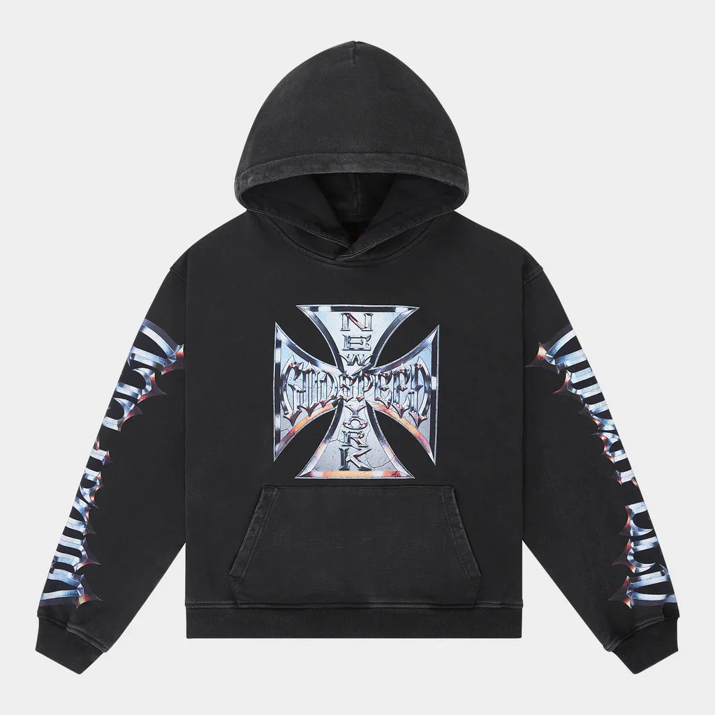 Godspeed Chrome Motto Hoodie (Black Wash)