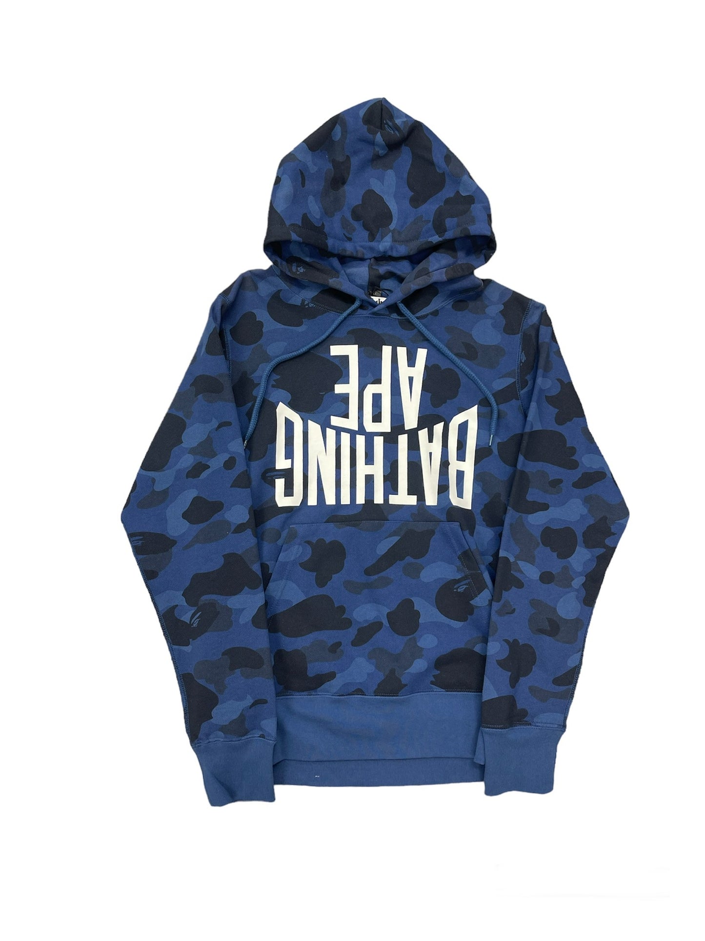 Bape "A Bathing Ape" Reverse Pullover Navy Hoodie