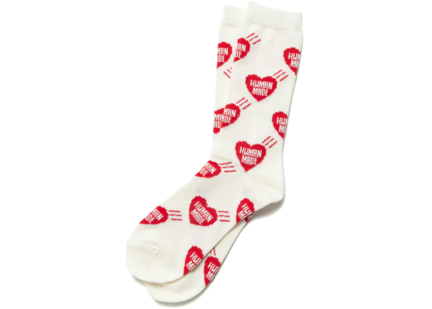 Human Made Heart Pattern Socks Red