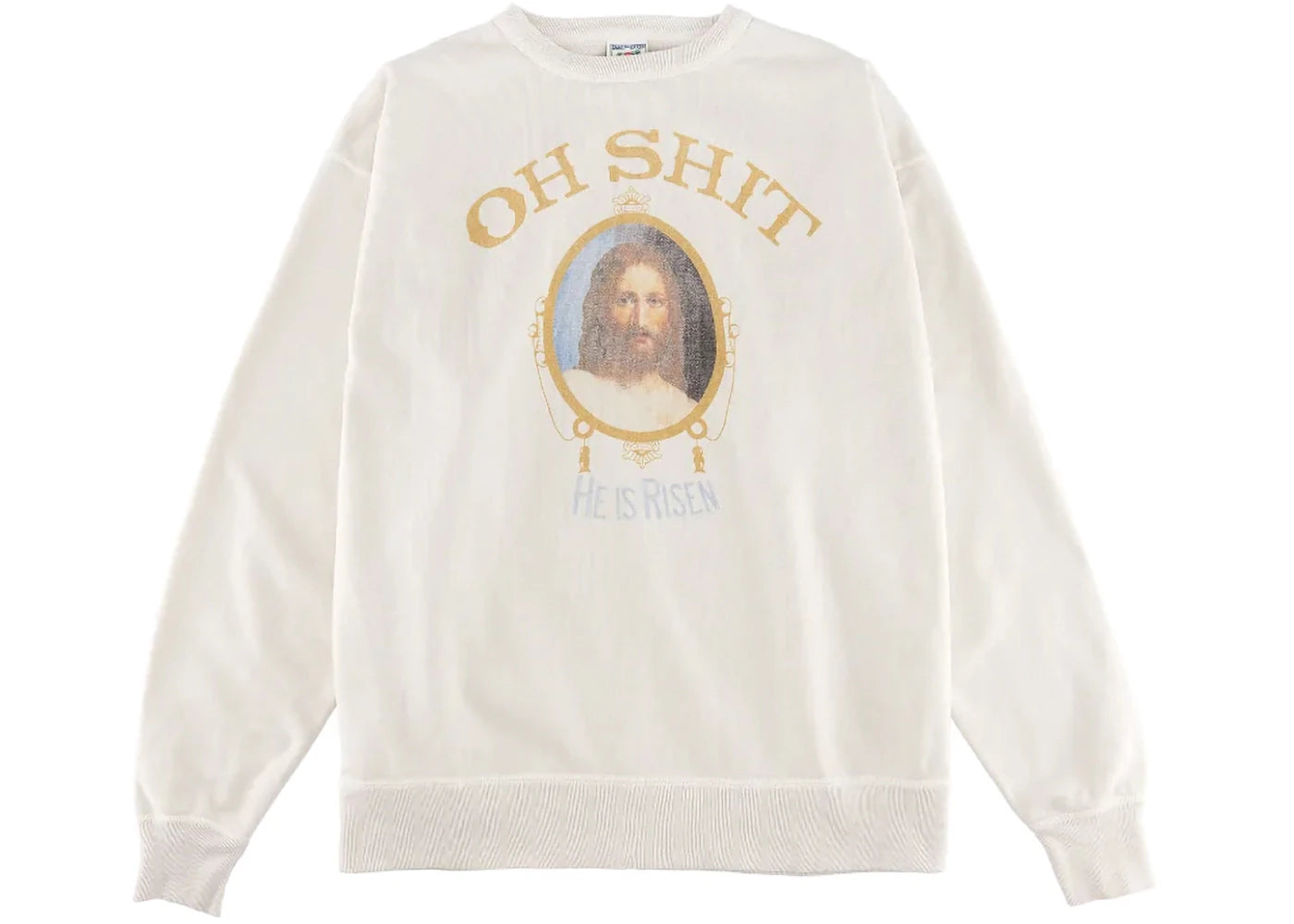 Saint Mxxxxxx Oh Shit Sweatshirt Vintage White