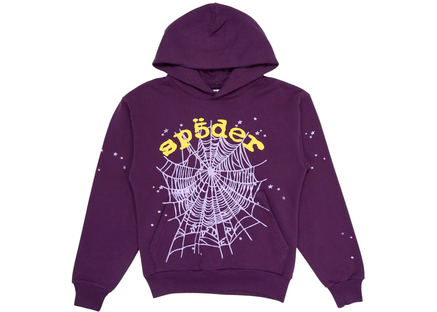 Sp5der Star OG Web V2 Hoodie Purple