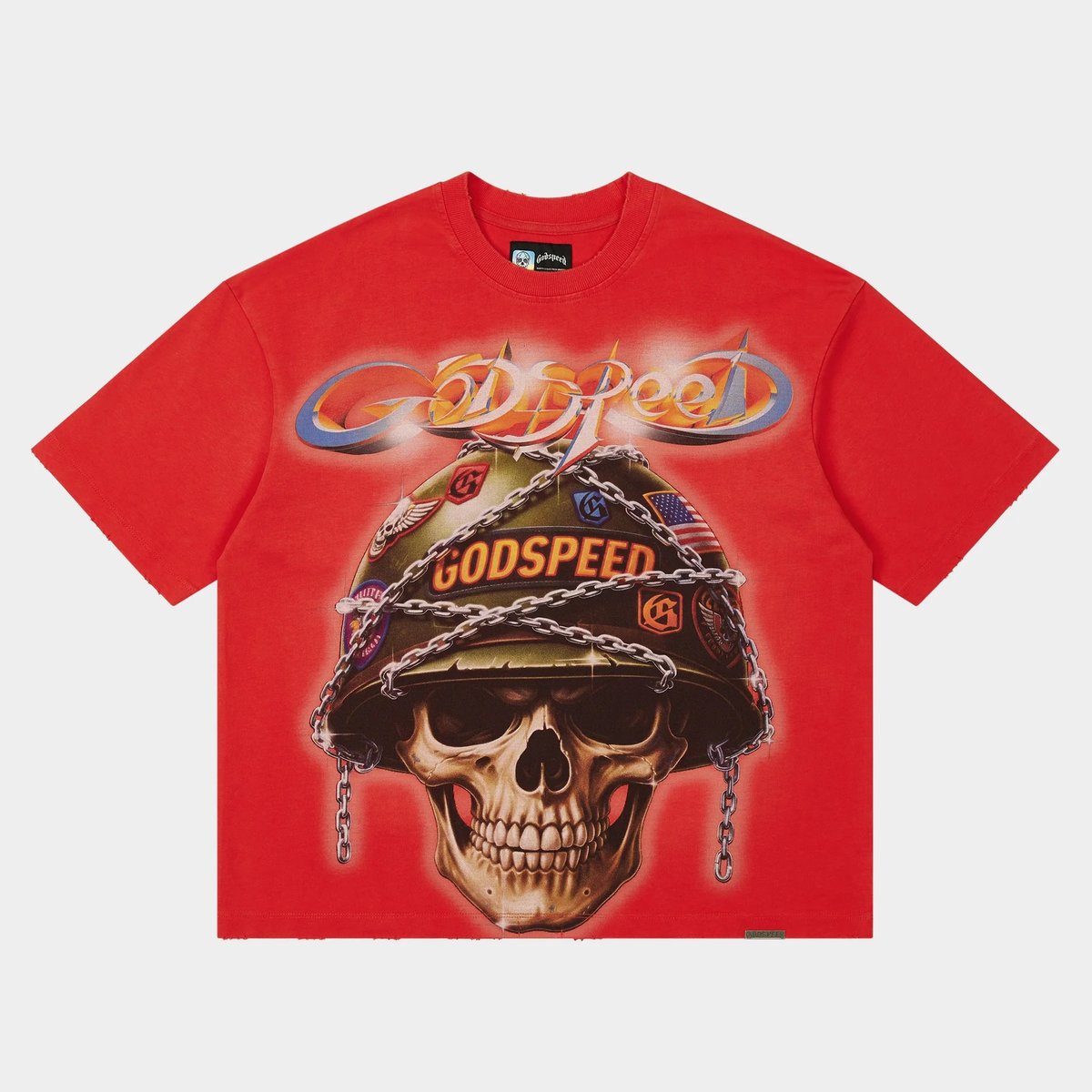 Godspeed Badge Of Honor Tee (Cherry)