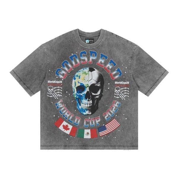 Godspeed Planet Futbol Tee (Grey)