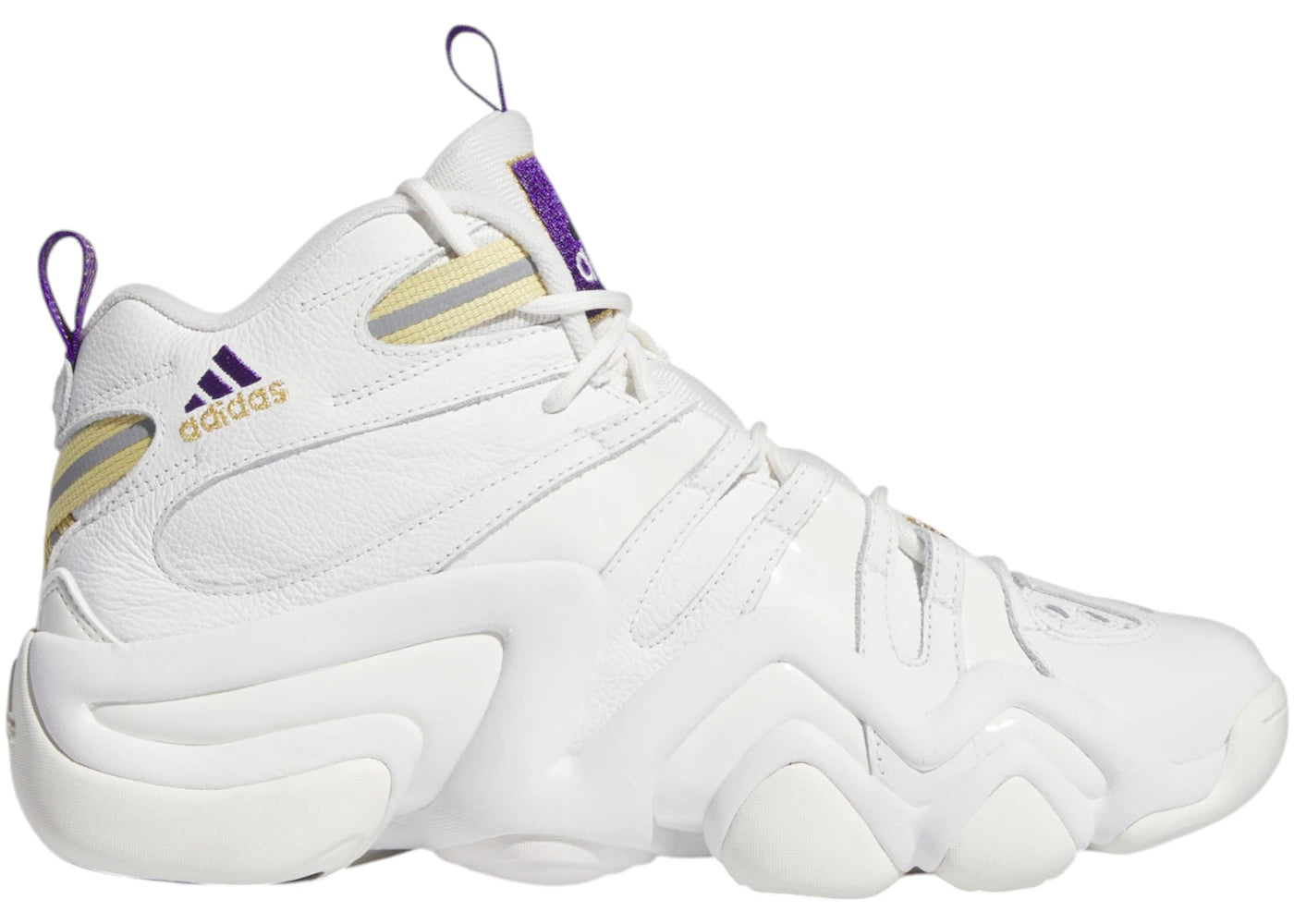 adidas Crazy 8 Core White Off White Collegiate Purple