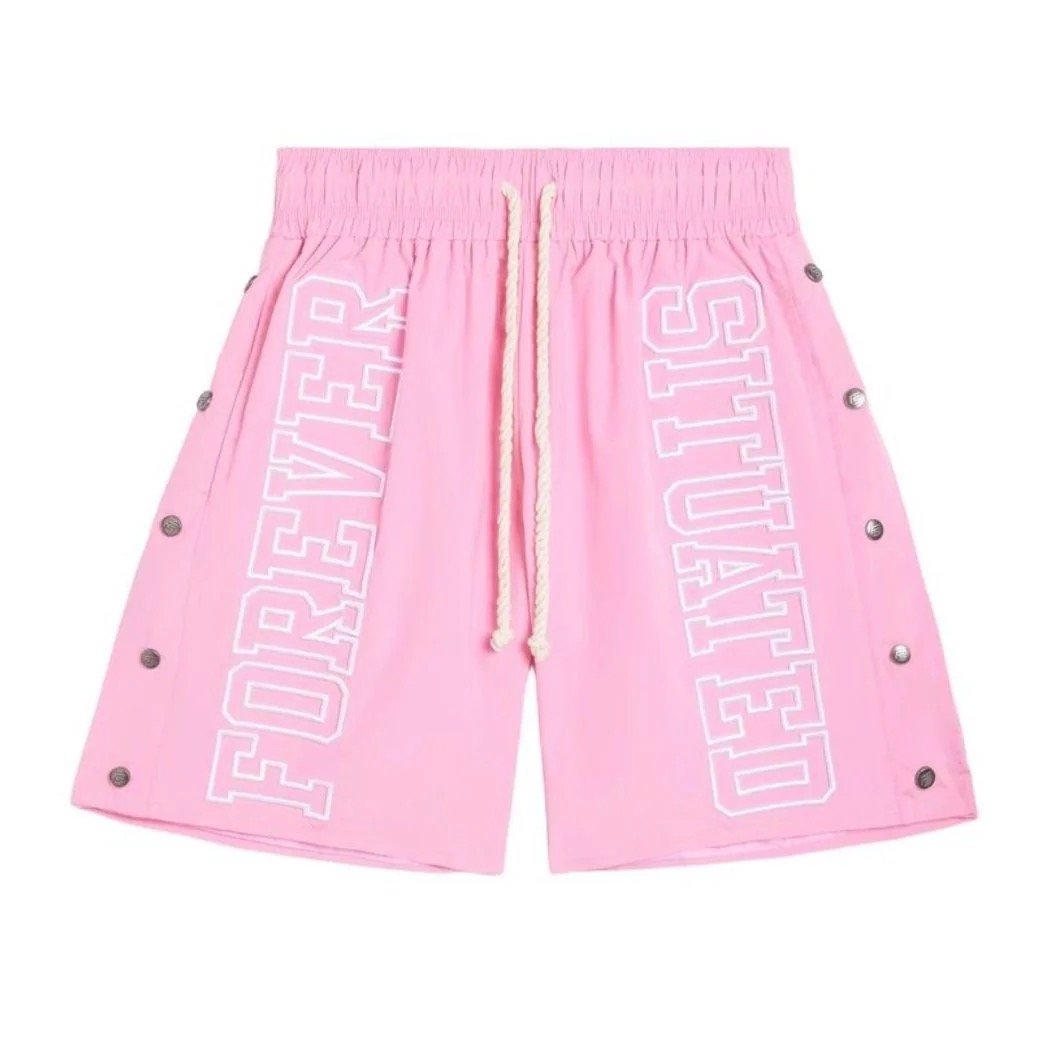 Forever Situated Nylon Shorts (Pink)