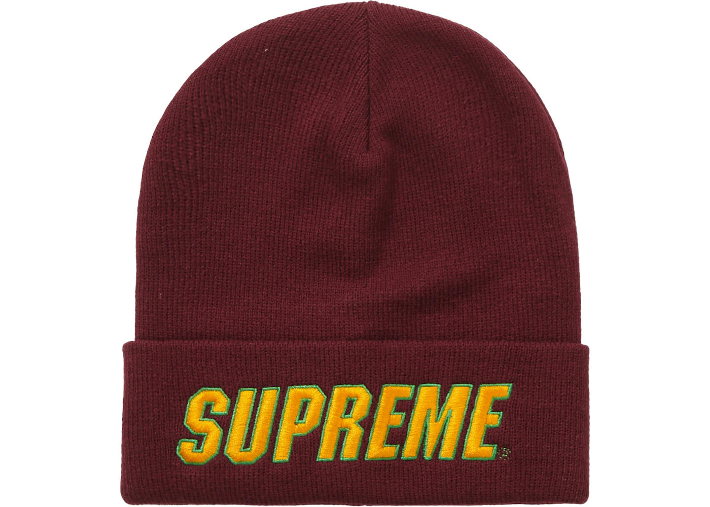 Supreme Slant Beanie Burgundy