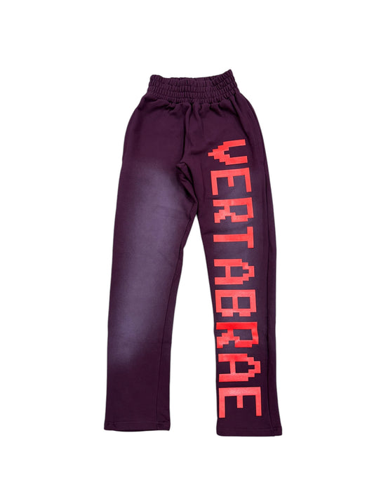 VERTABRAE Sweatpant Plum/Red