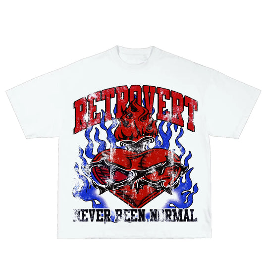 Retrovert Heart Thorn Tee (Blue/Red)