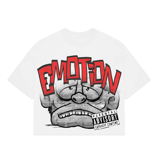 Mixed Emotion Monster Tee White