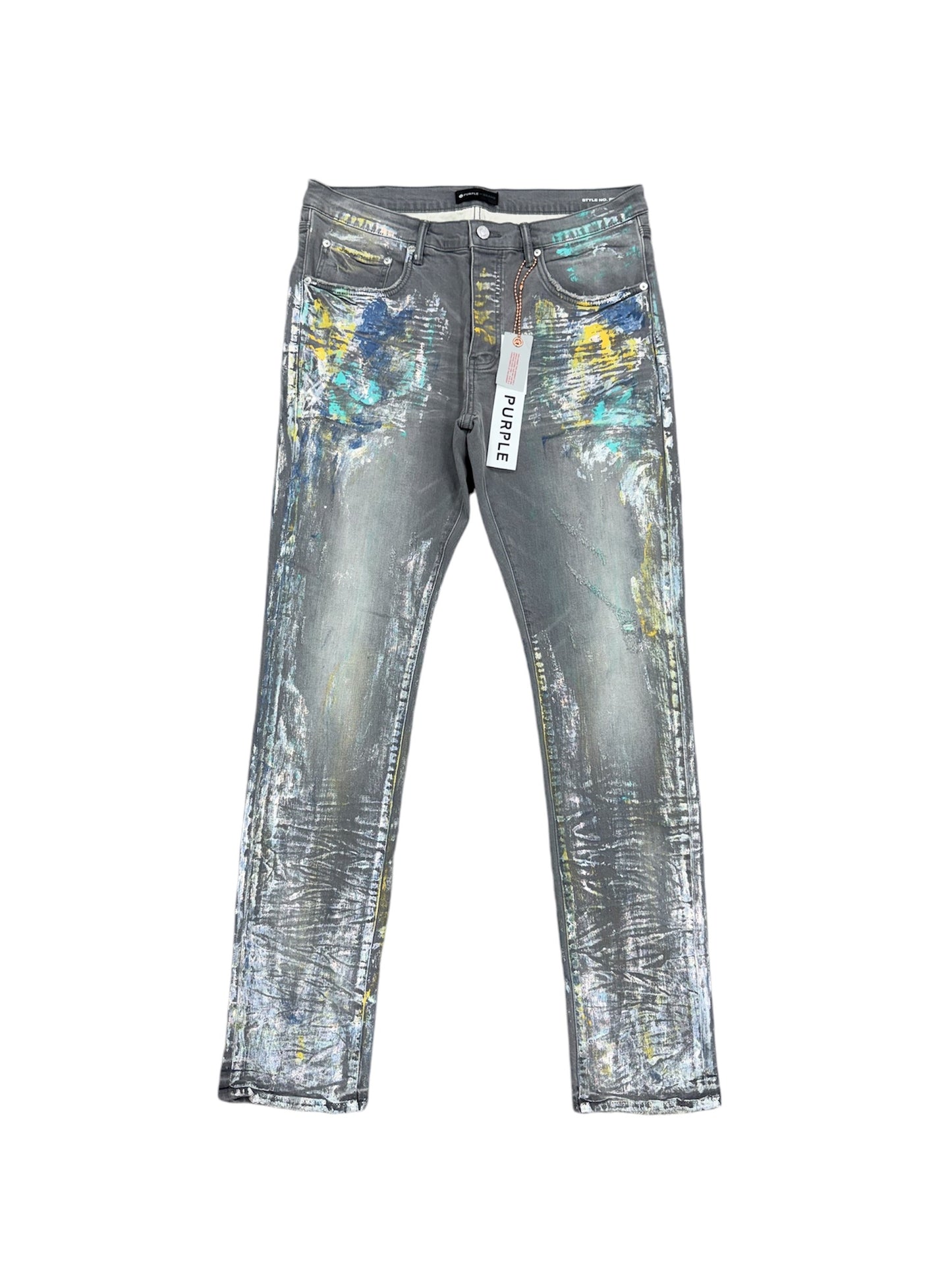 Purple Brand Iridescent Painter Jeans