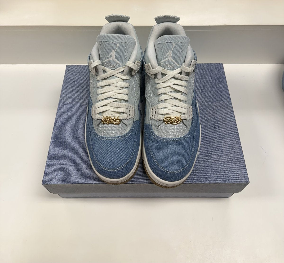 Jordan 4 Denim Worn Blue Pre-owned Size 12W
