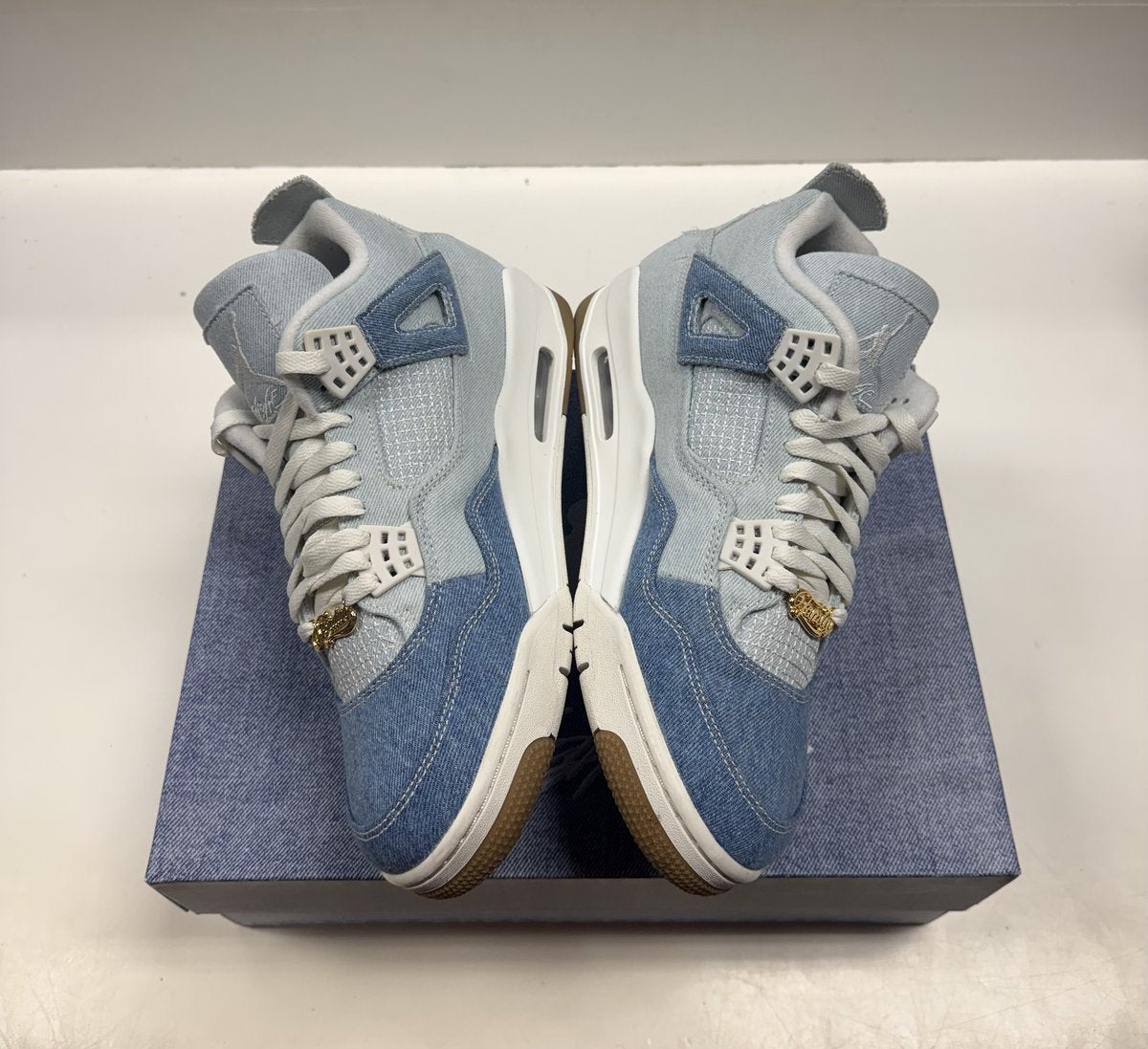 Jordan 4 Denim Worn Blue Pre-owned Size 12W