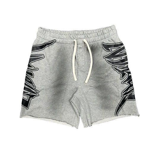 Mixed Emotion Grey Faded Shorts