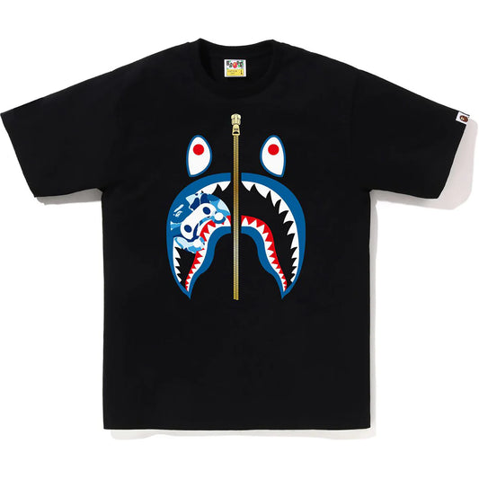 Bape ABC Camo Milo Shark Tee (Black)