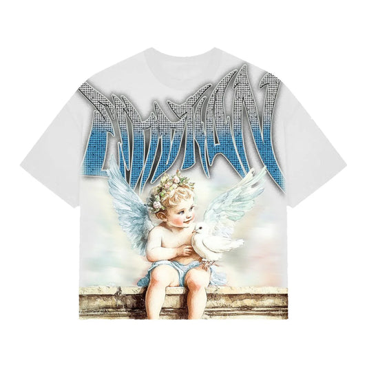 Mixed Emotion "Dove" Rhinestone Tee