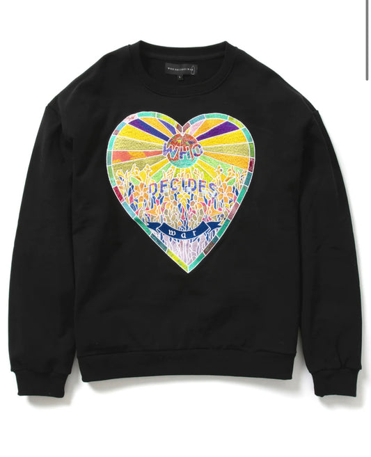 Who Decides War Heart Crewneck