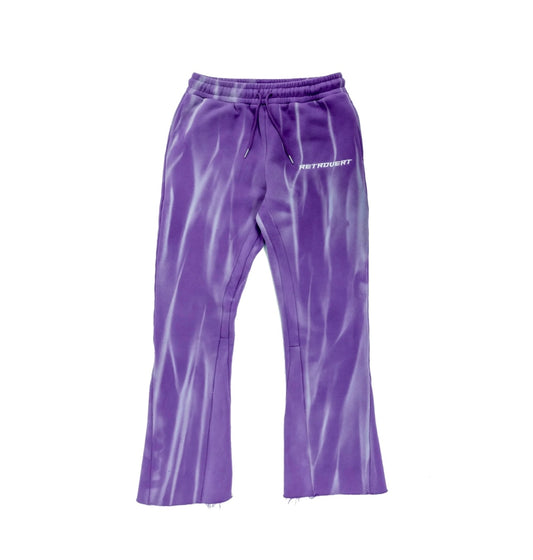 Retrovert Washed Flare Pants Purple