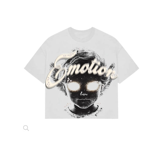Mixed Emotion "Pearl" Cropped Tee (White)