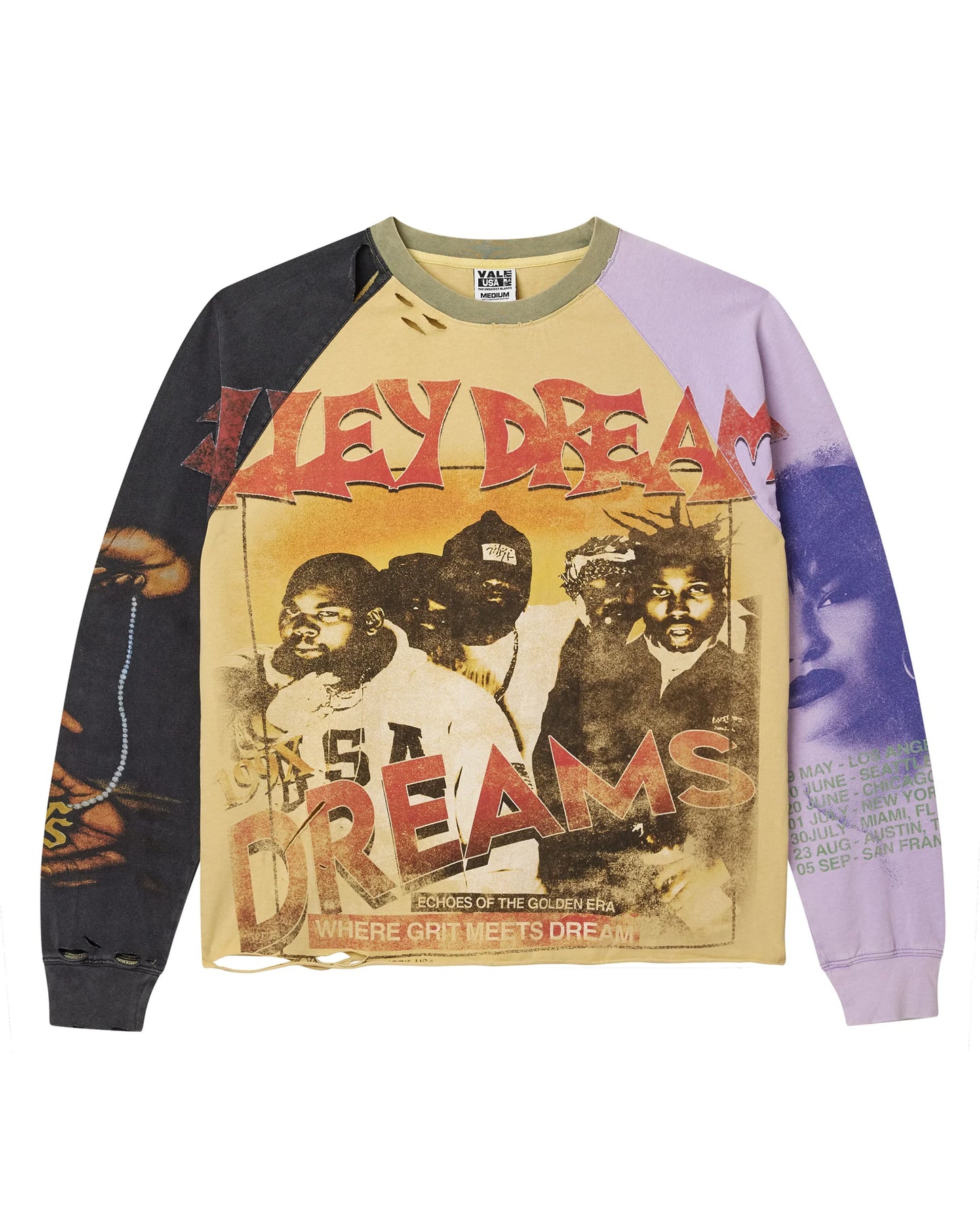 Vale Forever Chambers Chop N Screw Long Sleeve (Purple/Yellow)