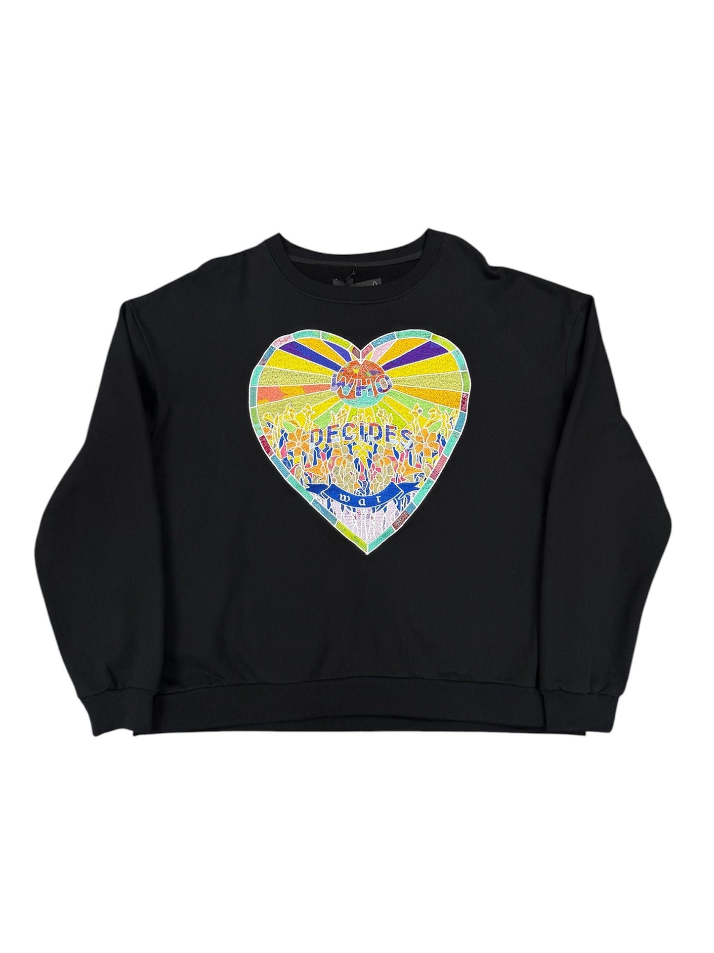 Who Decides War Crest Crewneck