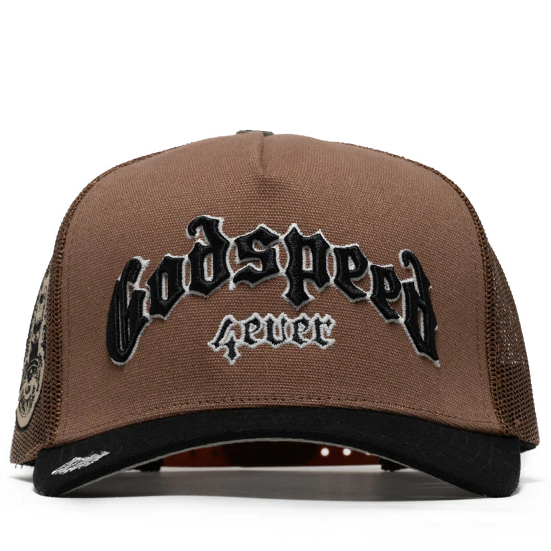 Godspeed Forever Trucker Hat (Mocha)