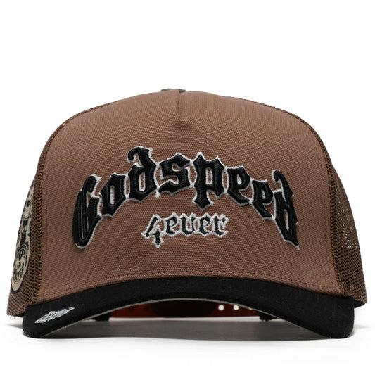 Godspeed Forever Trucker Hat (Mocha)