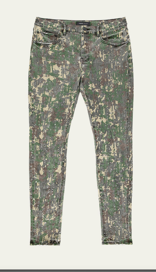 Purple Brand Militaire Buckshot Green Jeans