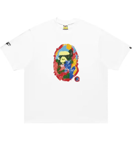 Bape x KidSuper Painting Ape Head Tee (White)