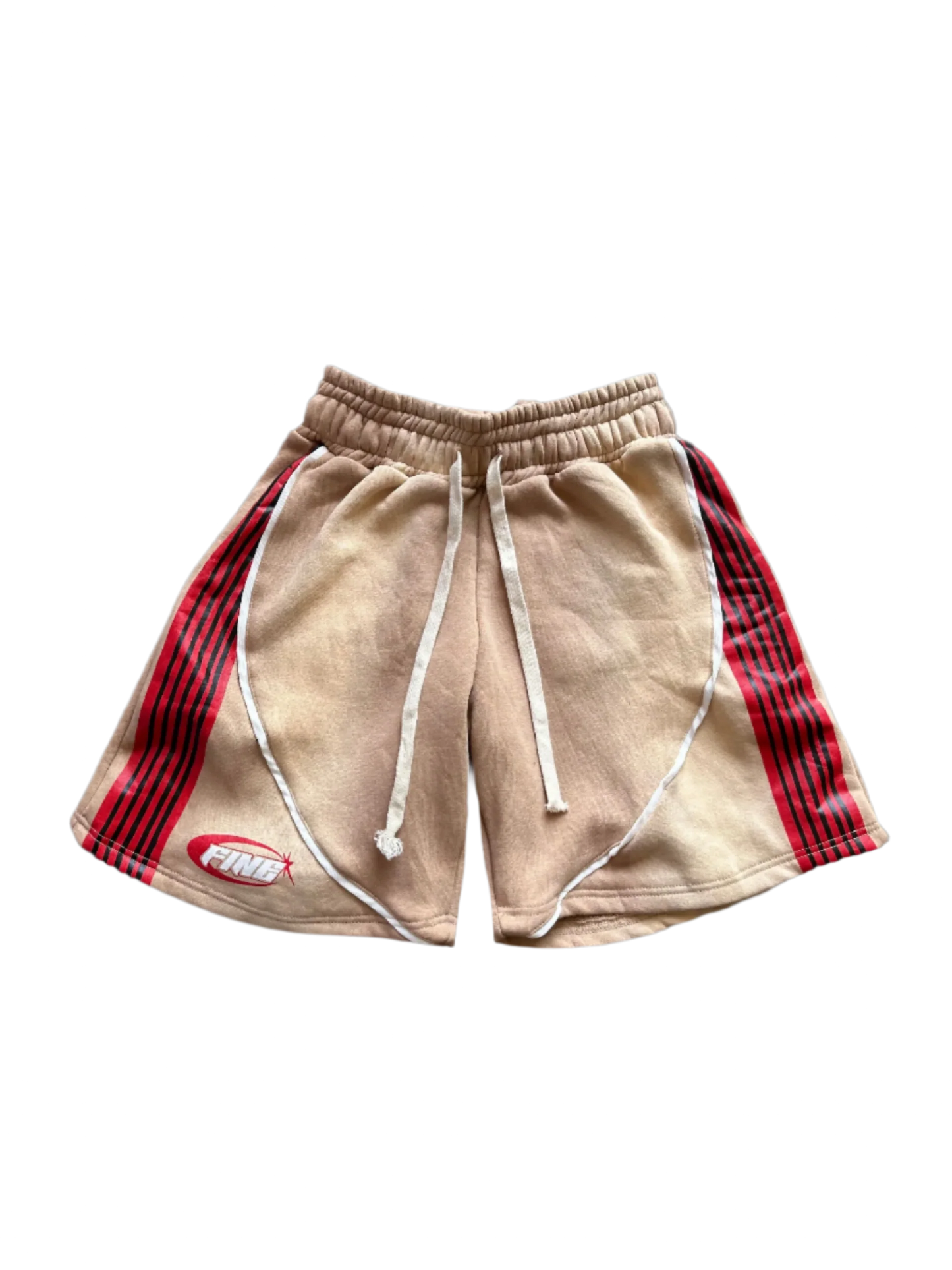 Fine Britches Racer Shorts (Cream/Red)