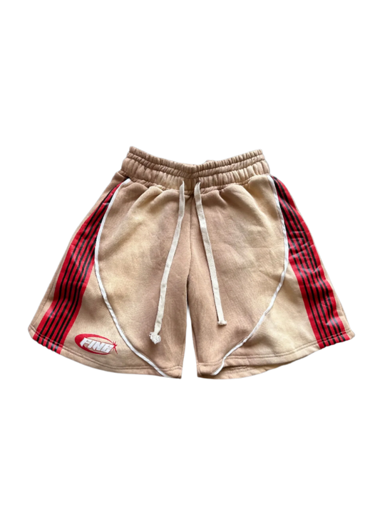 Fine Britches Racer Shorts (Cream/Red)