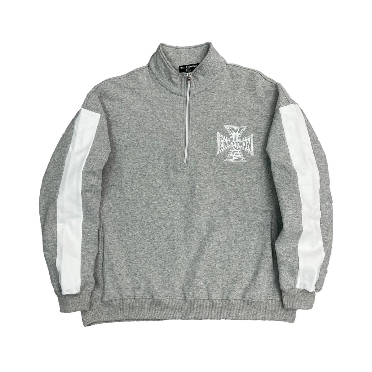 Mixed Emotion Quarter Hoodie (Grey)
