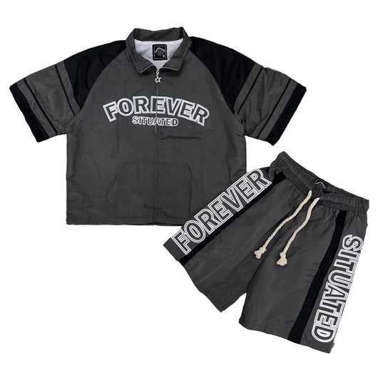 Forever Situated Short Track Set (Grey)
